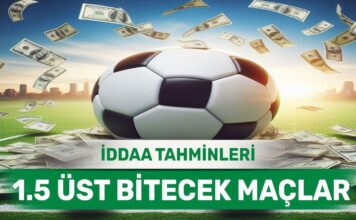 25.03.2024 Pazartesi 1.5 Üst banko iddaa kuponu