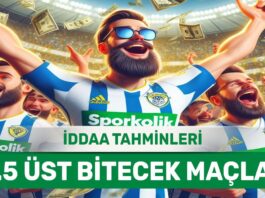 24.03.2024 Pazar 1.5 Üst banko iddaa kuponu