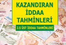 25.03.2024 Pazartesi 2.5 Üst banko iddaa kuponu