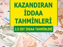 25.03.2024 Pazartesi 2.5 Üst banko iddaa kuponu