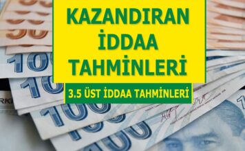 24.03.2024 Pazar 3.5 Üst banko iddaa kuponu