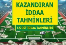 6 Nisan 2024 Cumartesi 1.5 Üst banko iddaa tahminleri