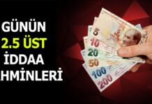 7 Nisan 2024 Pazar 2.5 Üst banko iddaa tahminleri