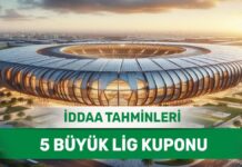 15 Nisan 2024 Pazartesi 5 Büyük Lig banko iddaa tahminleri