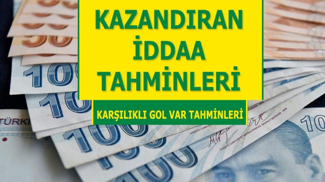 8 Nisan 2024 Pazartesi KG VAR banko iddaa tahminleri