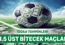 23 Haziran 2024 Pazar 1.5 Üst banko iddaa tahminleri