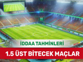 3 Aralık 2024 Salı 1.5 Üst banko iddaa tahminleri