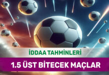 19 Aralık 2024 Perşembe 1.5 Üst banko iddaa tahminleri