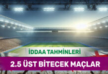 11 Aralık 2024 Çarşamba 2.5 Üst banko iddaa tahminleri