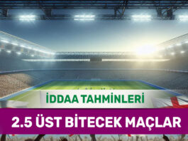 11 Aralık 2024 Çarşamba 2.5 Üst banko iddaa tahminleri