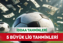 16 Aralık 2024 Pazartesi 5 Büyük Lig banko iddaa tahminleri