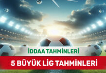 2 Aralık 2024 Pazartesi 5 Büyük Lig banko iddaa tahminleri