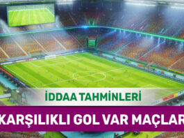 1 Aralık 2024 Pazar KG VAR banko iddaa tahminleri