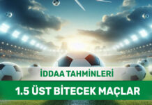 19 Ocak 2025 Pazar 1.5 Üst banko iddaa tahminleri