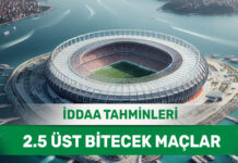 10 Ocak 2025 Cuma 2.5 Üst banko iddaa tahminleri