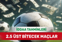 20 Ocak 2025 Pazartesi 2.5 Üst banko iddaa tahminleri