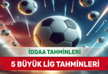 26 Ocak 2025 Pazar 5 Büyük Lig banko iddaa tahminleri