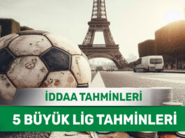 14 Ocak 2025 Salı 5 Büyük Lig banko iddaa tahminleri