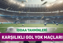 15 Ocak 2025 Çarşamba KG YOK banko iddaa tahminleri