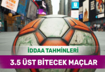 4 Şubat 2025 Salı 3.5 Üst banko iddaa tahminleri