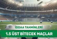 16 Mart 2025 Pazar 1.5 Üst banko iddaa tahminleri