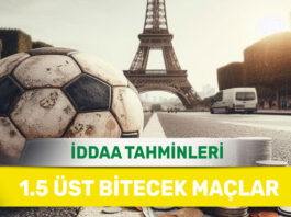 15 Mart 2025 Cumartesi 1.5 Üst banko iddaa tahminleri