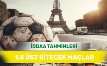 15 Mart 2025 Cumartesi 1.5 Üst banko iddaa tahminleri