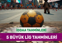 15 Mart 2025 Cumartesi 5 Büyük Lig banko iddaa tahminleri